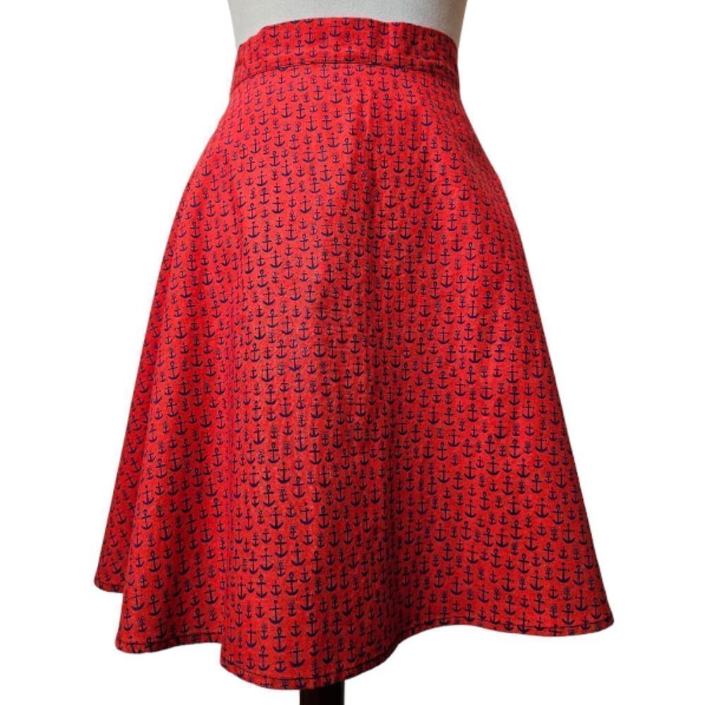 Hemet Red Natuical skirt